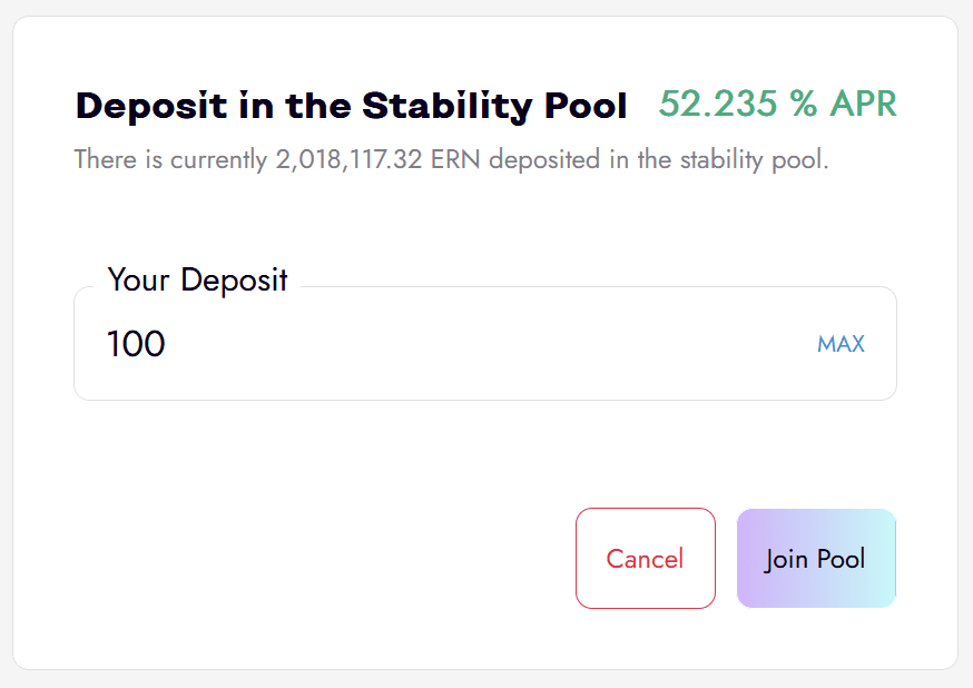 Ethos_Documentation_EarningYield_StabilityPool_Deposit Ethos Documentation Stability Pool Deposit
