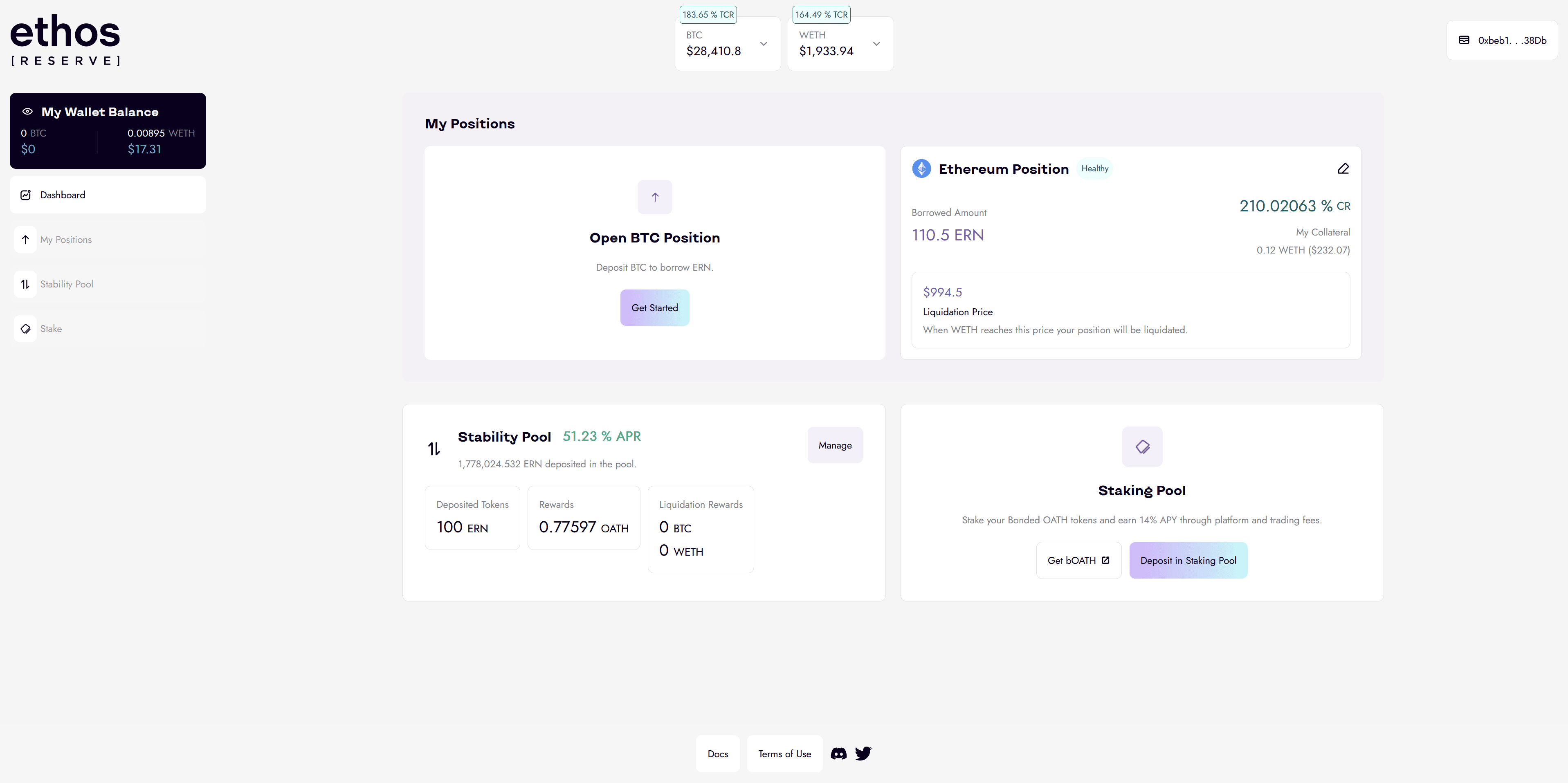 Ethos_Documentation_NavigatingDashboard_DashboardMain Ethos Documentation Dashboard Overview